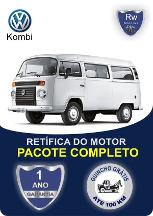 Retífica de motor Volkswagen Kombi com garantia pacote completo Rw motores